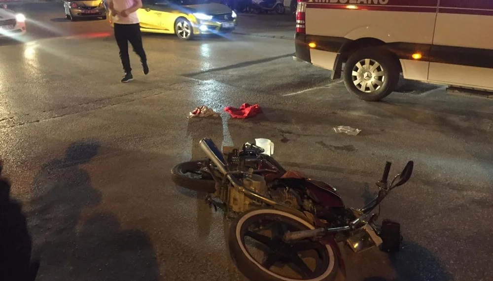 Bursa’da motosiklet sürücüsü ölümle burun buruna geldi