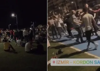 İzmir, Kordon’da halay çekenler polisi harekete geçirdi
