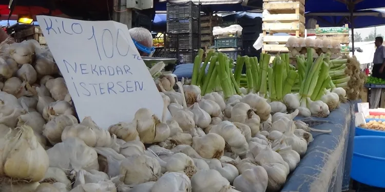 Bursa’da sarımsağın fiyatı etiketi yakıyor!