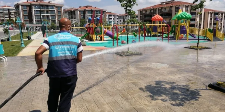 Süleymanpaşada Tüm Alanlar Dezenfekte Edi̇ldi̇