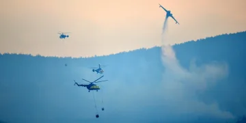 Çanakkale’deki yangınına müdahale yeniden başladı