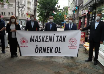 Bursa’da “sosyal mesafe, maske ve hijyen” denetimi