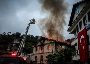 Bursa’daki tarihi binada yangın