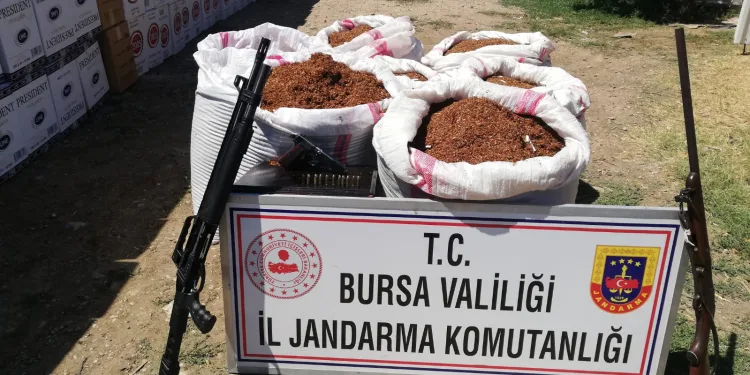 Bursa Karacabey’de kaçak sigara operasyonu
