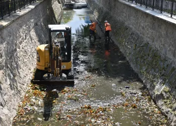Gemlik’te Çarşı Deresi’nde temizlik mesaisi