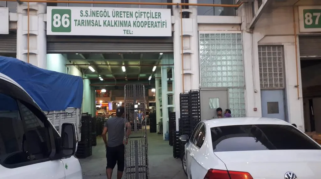 İnegöllü çiftçiler Bursa halinde satışa başladı