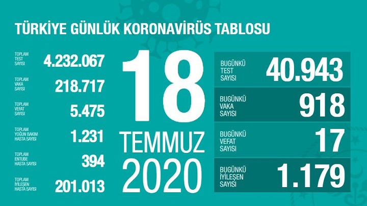 Türkiye'de virüse 17 can kaybı daha...