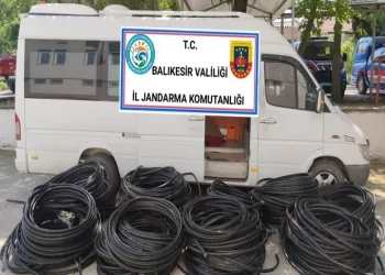 112 bin liralık kablo çaldı