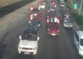 Bursa’da düğün konvoyundaki 35 araca ceza!
