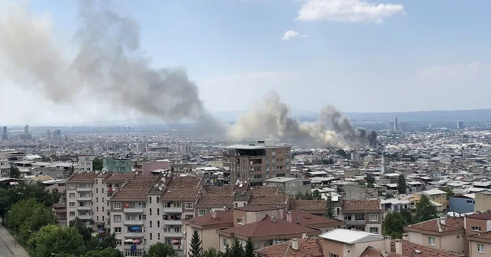Bursa’da yangın!