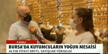 Bursa’da kuyumcuların yoğun mesaisi! Altın fiyatı arttı satışlar yükseldi