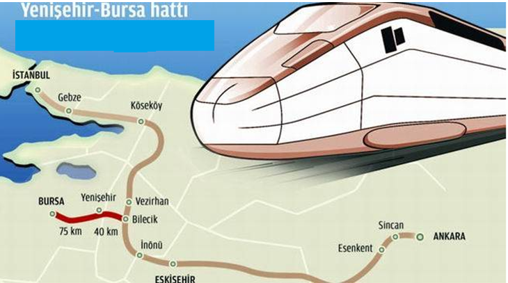 Bursa'yı hızlı trene kavuşturacak 9,5 milyar liralık ihale