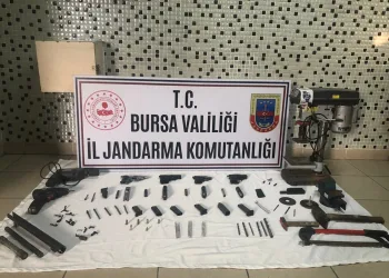 Bursa’da kaçak silah imalatı yapan kişi tutuklandı