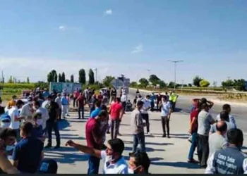 8 yaşındaki çocuğun öldüğü yolda eylem yaptılar
