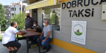 Doburca Taksi Durağı modern görünümüne kavuştu