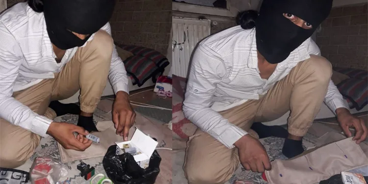 Bursa’da yakalanan DEAŞ’lının bomba yaparken fotoğrafı ortaya çıktı