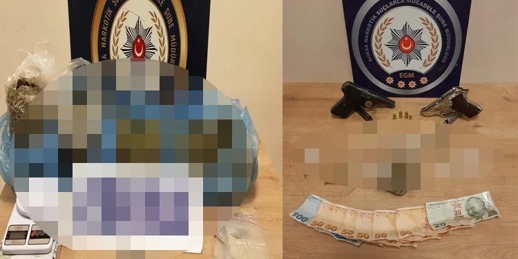 Bursa’da uyuşturucu satıcılarına operasyon! 4 gözaltı