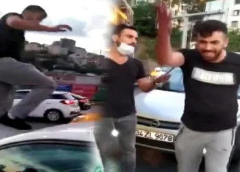 Trafikte kadına saldıran şüpheli gözaltına alındı