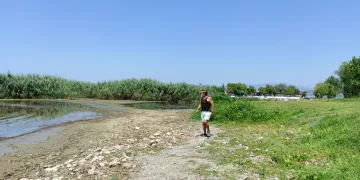 İznik Gölü’nde tedirgin eden görüntü!