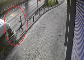 Bursa’da ölümden kıl payı kurtuluş kamerada