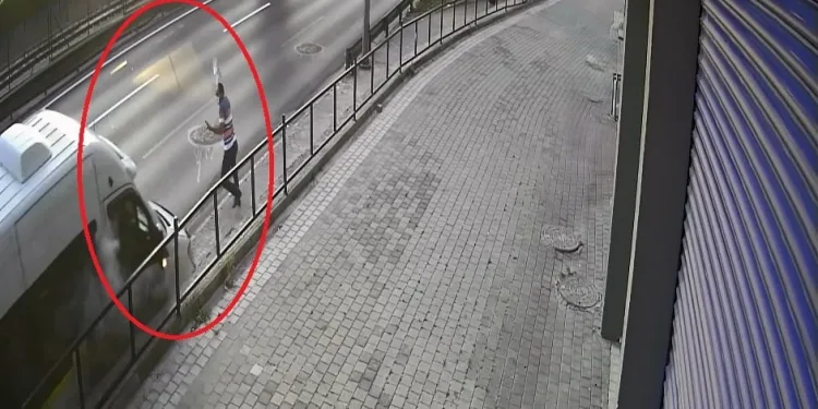 Bursa’da ölümden kıl payı kurtuluş kamerada