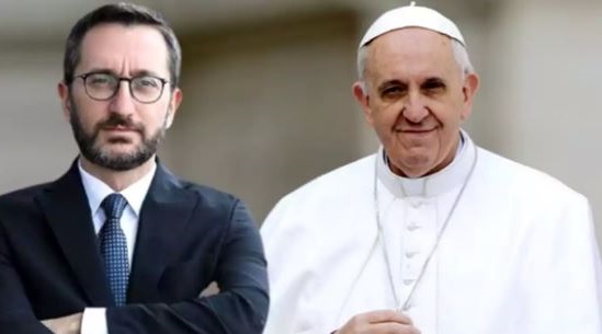 Fahrettin Altun'dan Papa'ya cevap: "Memnuniyetle karşılıyorum"