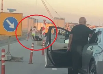 Bursa-Balıkesir karayolunda tekme tokat kavga