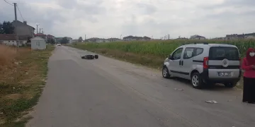 Bursa İnegöl’de kaza! Motosikletli yola savruldu