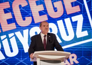 KKTC’de cumhurbaşkanı adayı Ersin Tatar, vizyonunu açıkladı