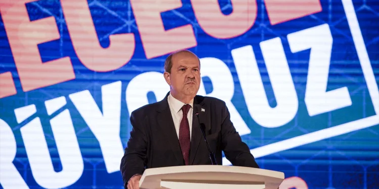 KKTC’de cumhurbaşkanı adayı Ersin Tatar, vizyonunu açıkladı