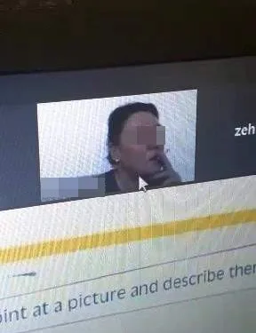 Uzaktan eğitim sırasında sigara içen öğretmene uyarı
