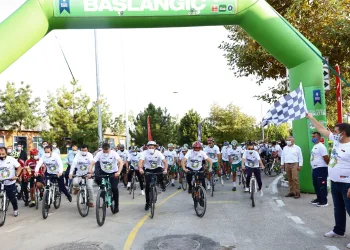 Bursa Büyükşehir Belediyesi Avrupa Hareketlilik Haftasında bisiklet turu gerçekleştirdi