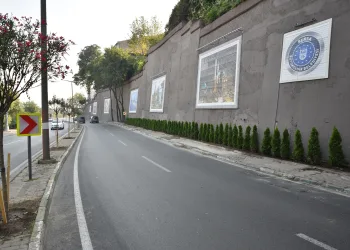 Bursa’da istinat duvarları estetik görünüme kavuştu