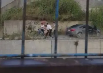 Dövdükleri kişiyi 7 metre yüksekten dereye attılar