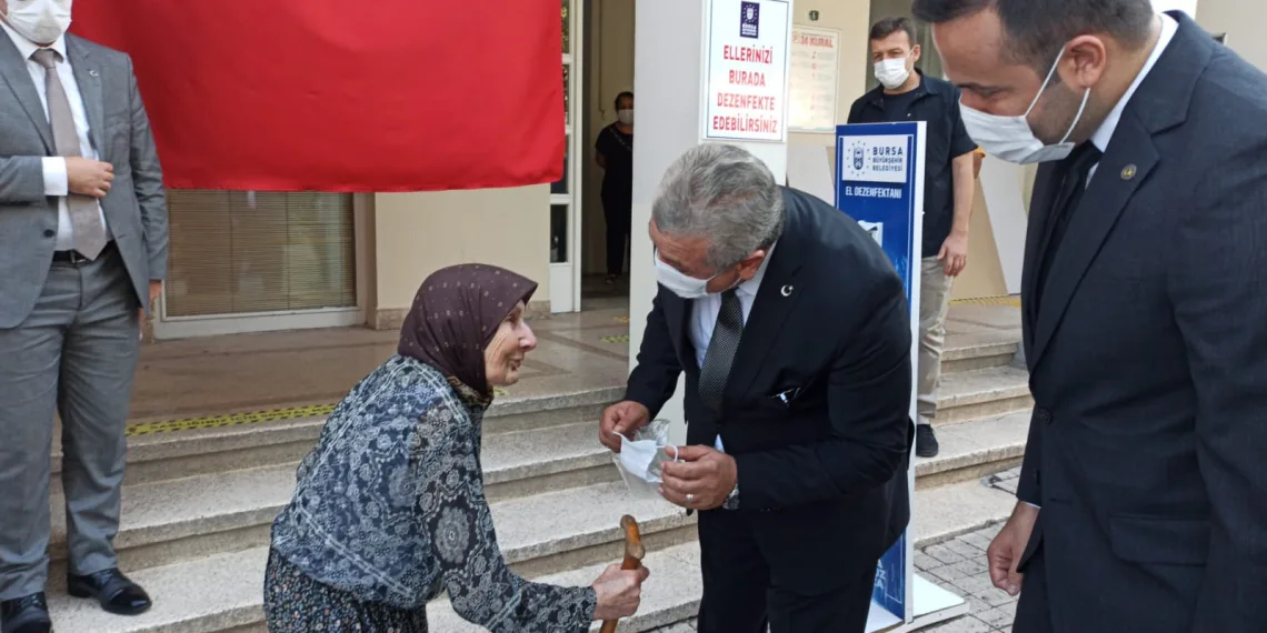 Bursa protokolünden koronavirüs denetimi!