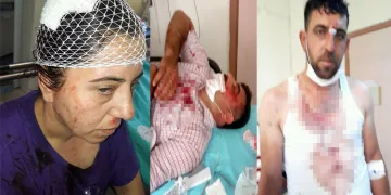 Ziyarete gittiği memlekette akrabaları tarafından darp edildiler