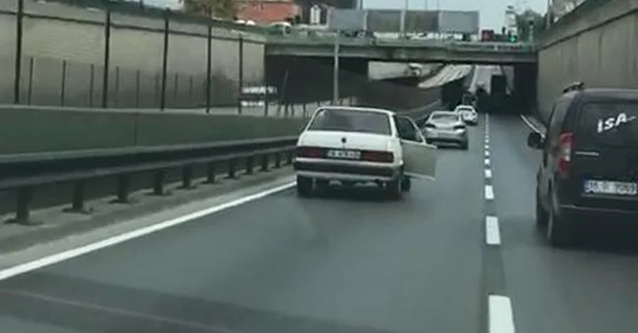 Bursa trafiğinde ‘pes’ dedirten görüntü