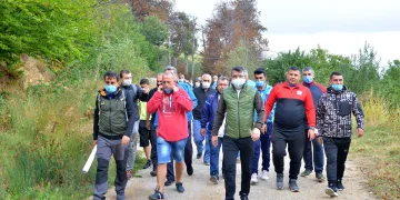 Başkan Yılmaz muhtarlarla yürüdü