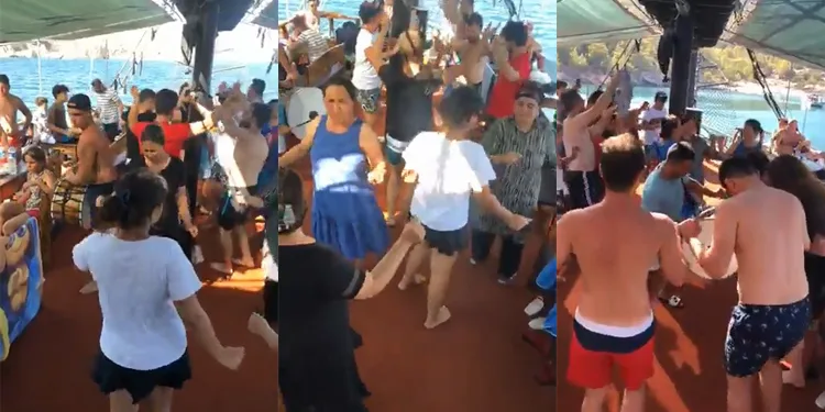 Virüs tehdidine rağmen, yat turunda tepki çeken görüntüler