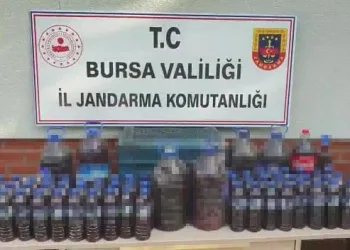Bursa’da 723 litre sahte içki ele geçirildi