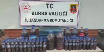 Bursa’da 723 litre sahte içki ele geçirildi