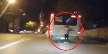 Bursa’da patenli gencin tehlikeli yolculuğu