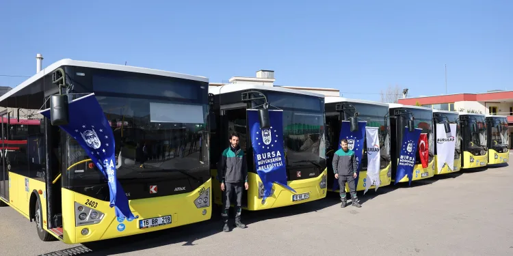 Bursa’da ulaşım filosuna 85 araçlık takviye