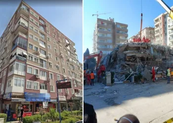 Rızabey Apartmanı’nın çökmeden önceki hali
