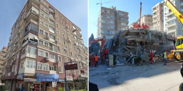 Rızabey Apartmanı’nın çökmeden önceki hali