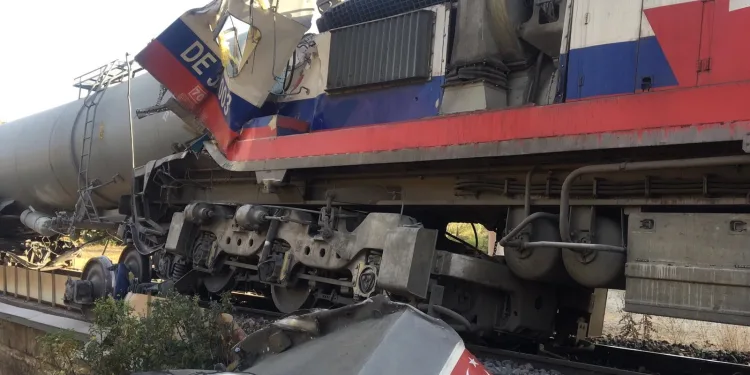 Yozgat’ta iki yük treni çarpıştı