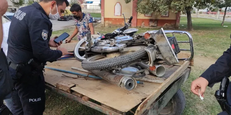 Çaldığı motosikleti at arabasıyla götürdü, ‘satın aldım’ dedi