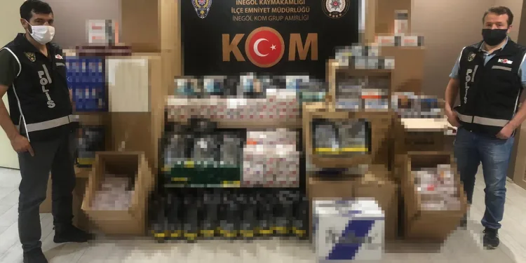 Bursa’da kaçak sigara operasyonu