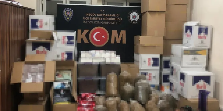 Bursa’da kaçak tütün operasyonu