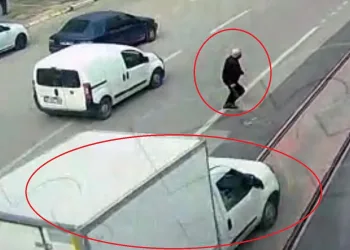 Bursa’da yaşlı adamın öldüğü kaza anı kamerada